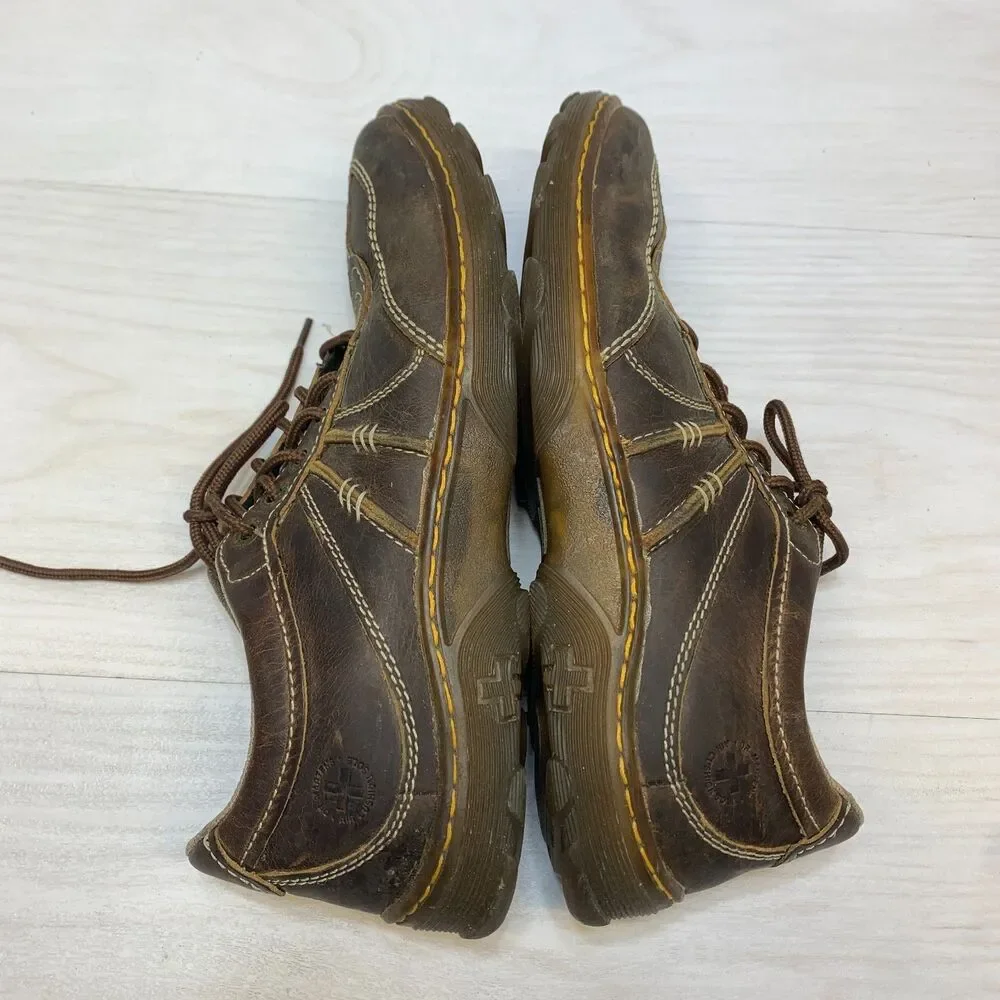 Dr. Martens Kurt Casual Shoes Men' Size 10 Brown Leather Comfort Lace Up AirWair
